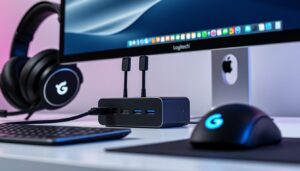 découvrez notre sélection d'accessoires mac pour gamer : hubs usb-c, souris et casques de marques renommées comme logitech et steelseries, pour une expérience de jeu optimale.