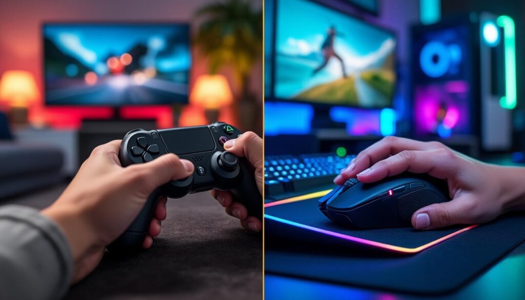 découvrez le débat passionnant entre l’action à la manette et au clavier-souris, et comparez l’expérience de jeu sur pc et console.