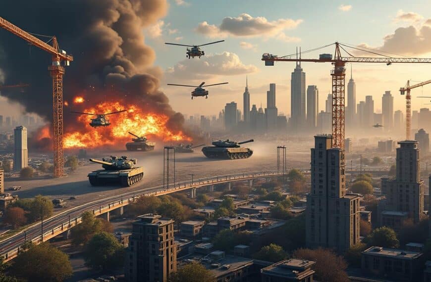découvrez comment les jeux de construction de villes intègrent des éléments de stratégie en temps réel mêlant construction urbaine et affrontements militaires pour une expérience unique.